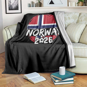 Norway 2026 Soccer Football Fan Norwegian Flag Throw Blanket TS14 Print Your Wear