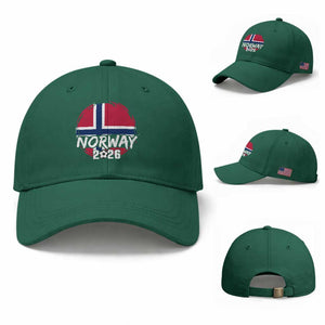 Norway 2026 Soccer Football Fan Norwegian Flag Baseball Cap TS14 Baseball Cap Universal Fit Irish Green Print Your Wear