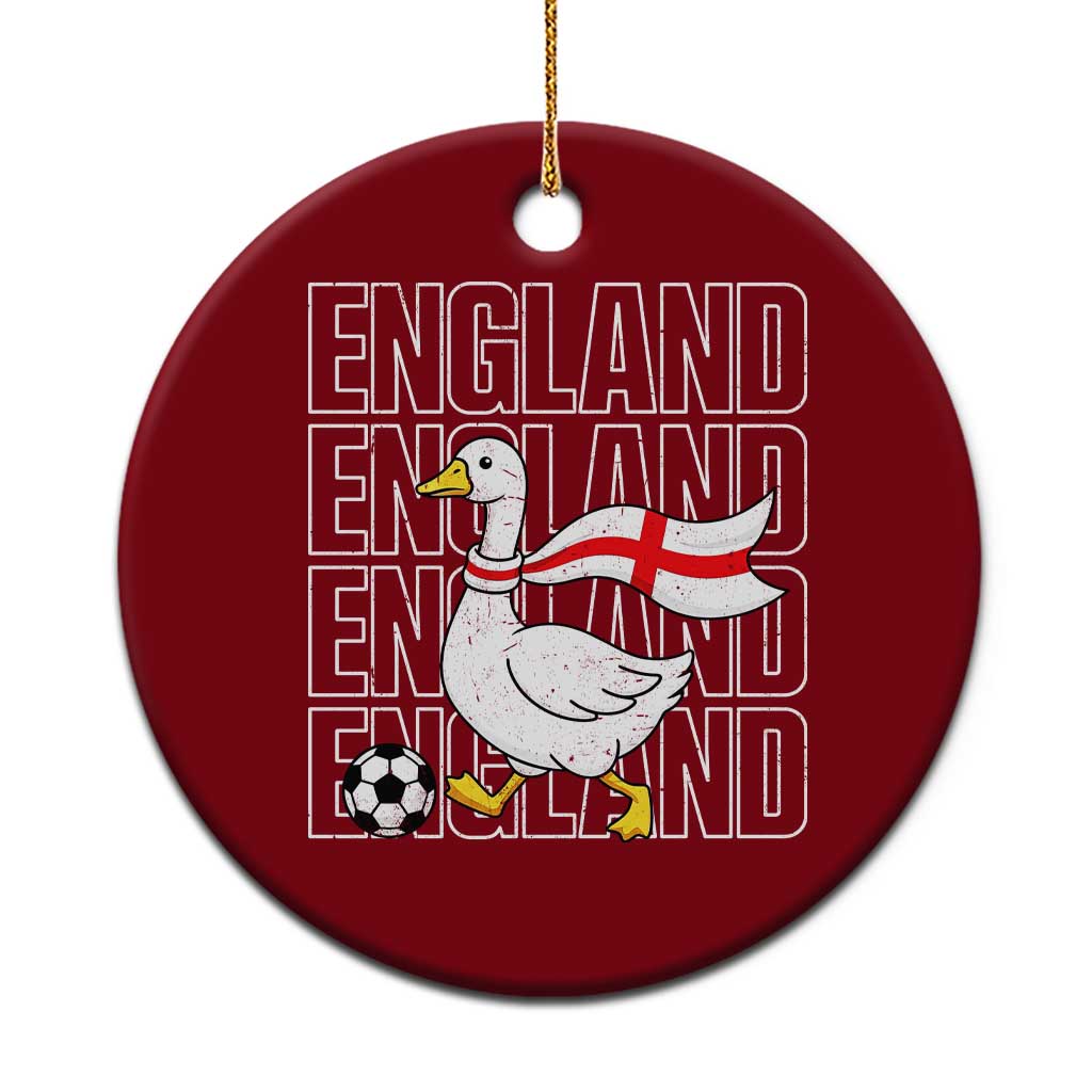 England Soccer Football Ceramic Ornament Silly Goose England Flag Fan Supporter TS14 1pc Red Print Your Wear
