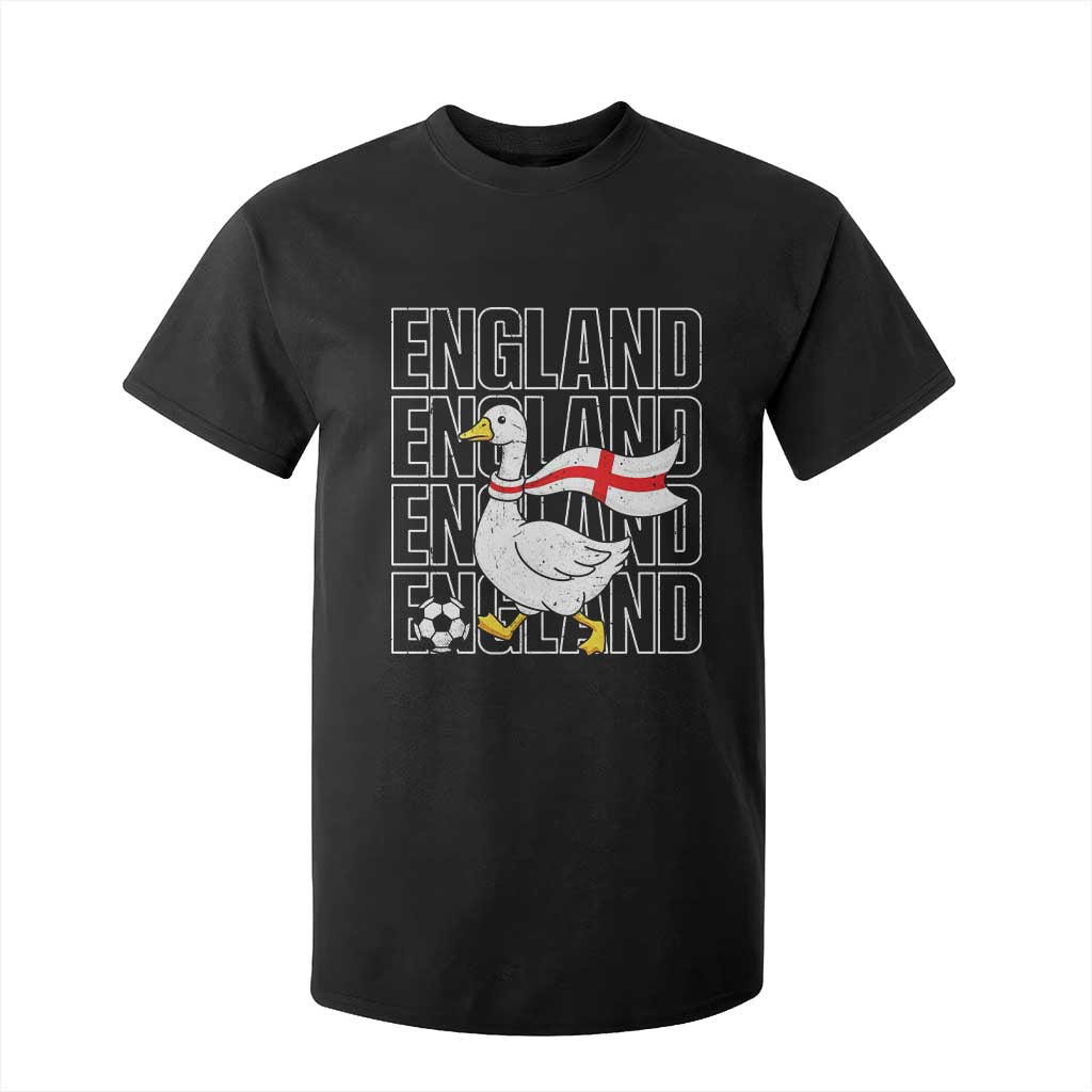 England Soccer Football T Shirt For Kid Silly Goose England Flag Fan Supporter TS14 Black Print Your Wear