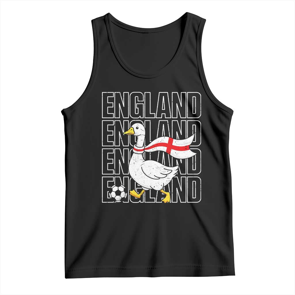 England Soccer Football Tank Top Silly Goose England Flag Fan Supporter TS14 Black Print Your Wear
