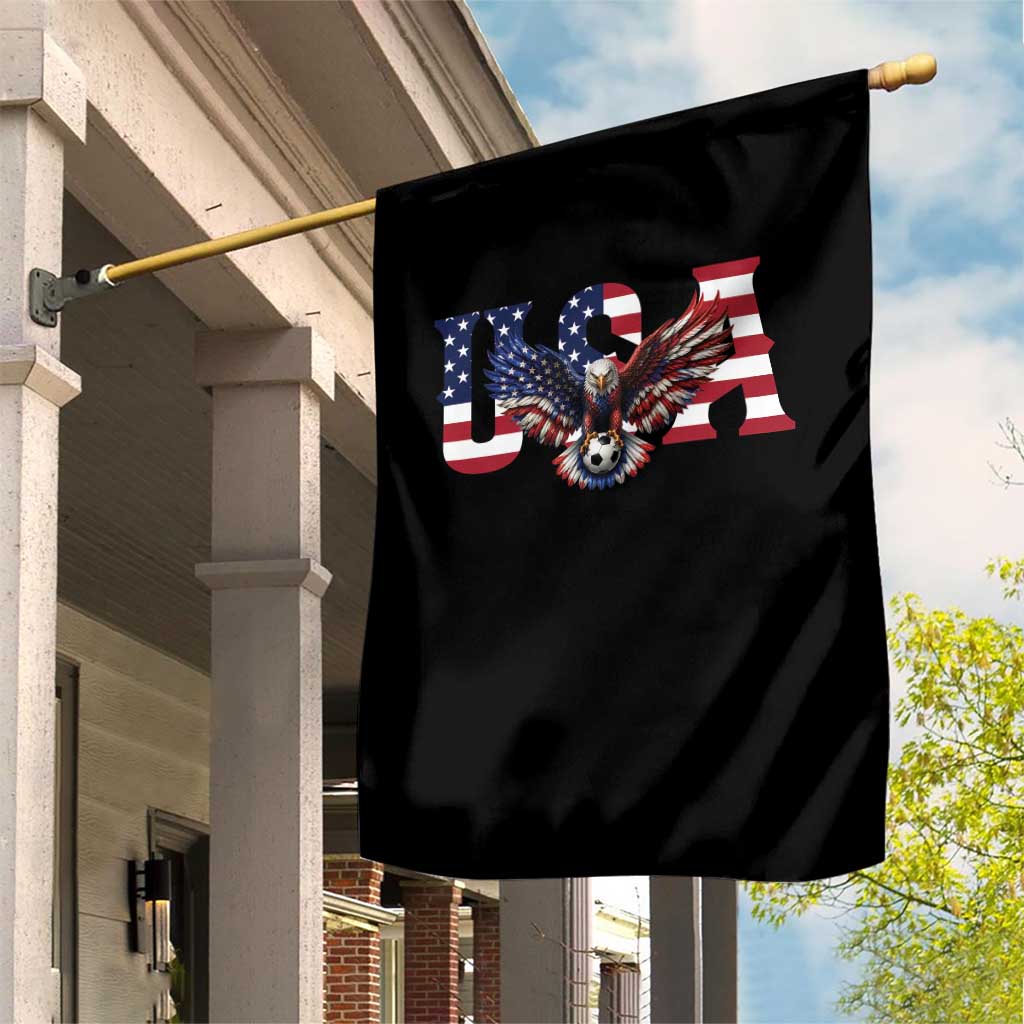 USA Soccer Eagle American Flag Fan Garden Flag TS14 Print Your Wear