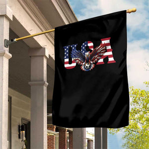 USA Soccer Eagle American Flag Fan Garden Flag TS14 Print Your Wear