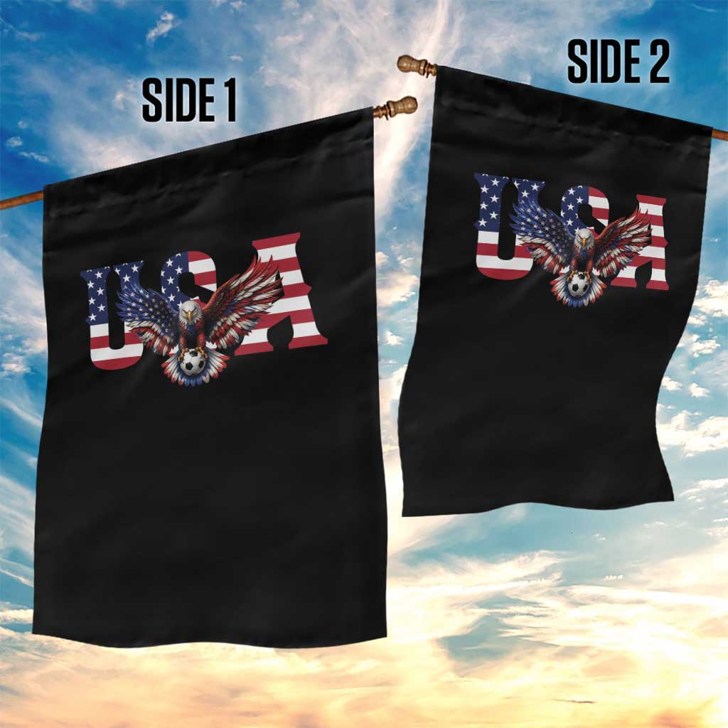USA Soccer Eagle American Flag Fan Garden Flag TS14 Print Your Wear