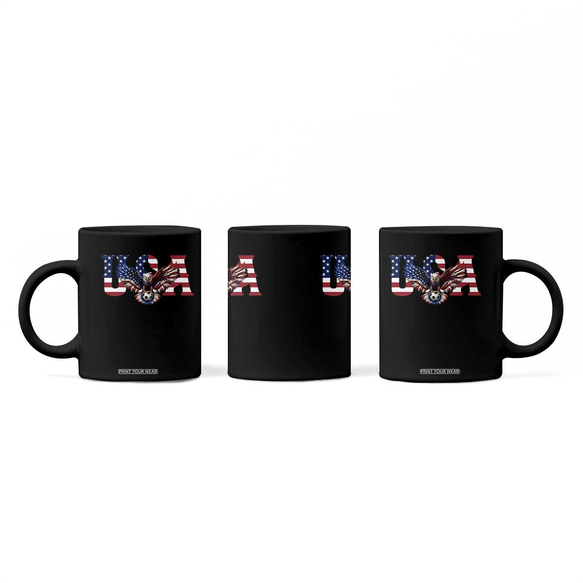 USA Soccer Eagle American Flag Fan Coffee Mug TS14 Print Your Wear