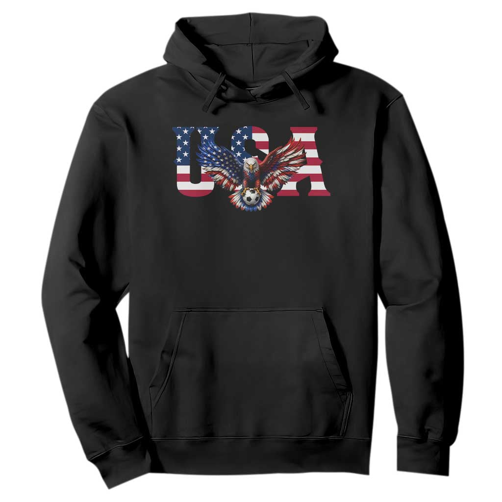 USA Soccer Eagle American Flag Fan Hoodie TS14 Black Print Your Wear