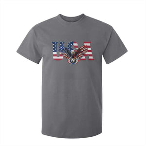 USA Soccer Eagle American Flag Fan T Shirt For Kid TS14 Charcoal Print Your Wear