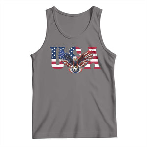 USA Soccer Eagle American Flag Fan Tank Top TS14 Deep Heather Print Your Wear