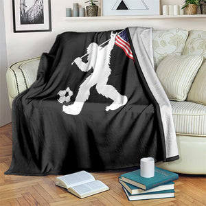 USA Soccer Bigfoot American Flag Fan Throw Blanket TS14 Print Your Wear