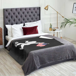 USA Soccer Bigfoot American Flag Fan Throw Blanket TS14 Print Your Wear