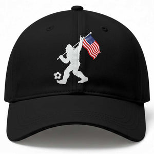 USA Soccer Bigfoot American Flag Fan Baseball Cap TS14 Print Your Wear
