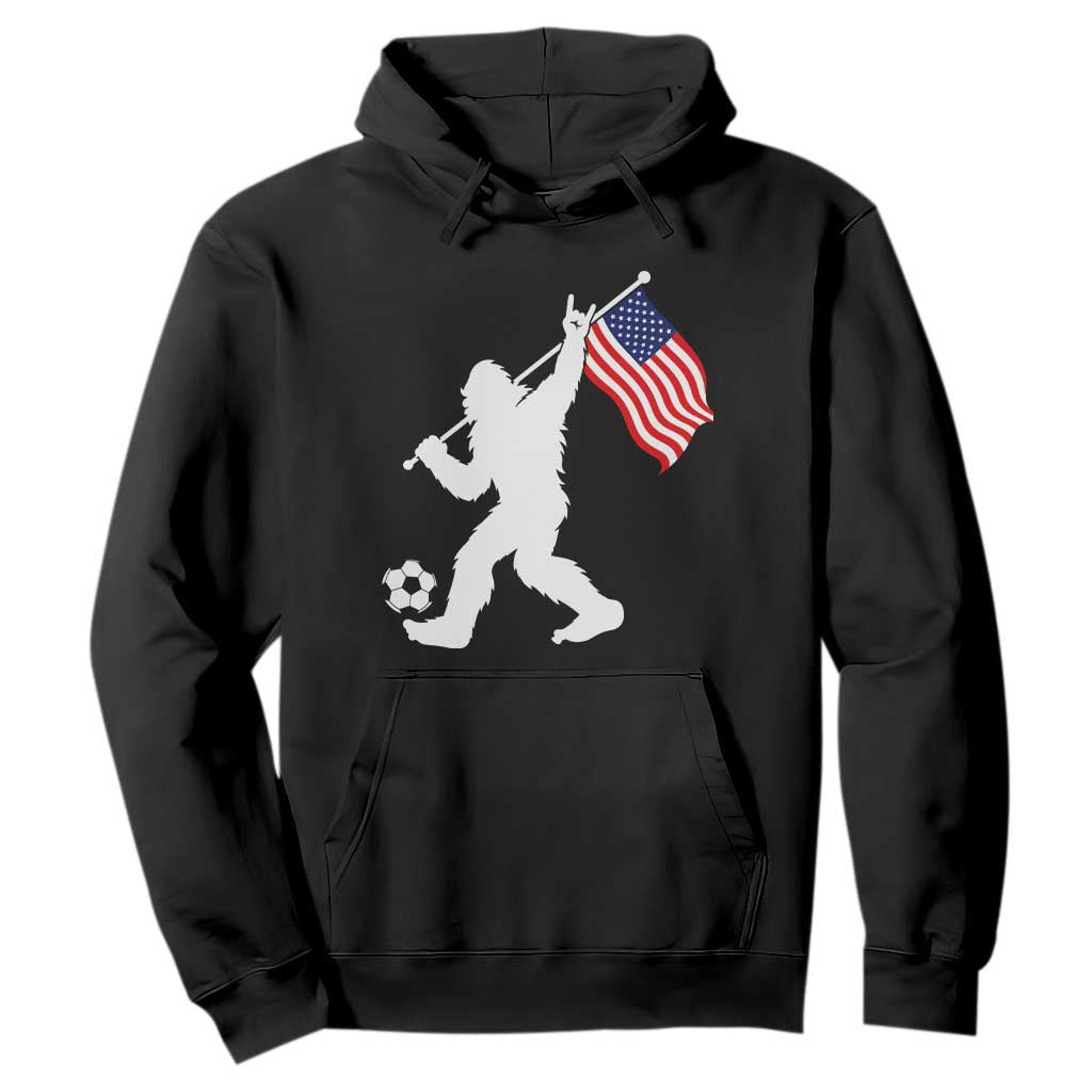 USA Soccer Bigfoot American Flag Fan Hoodie TS14 Black Print Your Wear