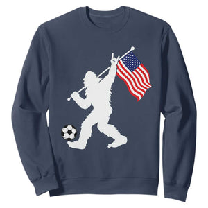 USA Soccer Bigfoot American Flag Fan Sweatshirt TS14 Navy Print Your Wear