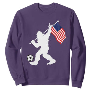 USA Soccer Bigfoot American Flag Fan Sweatshirt TS14 Purple Print Your Wear