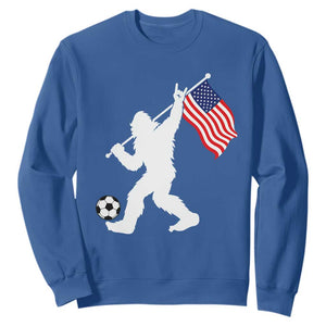 USA Soccer Bigfoot American Flag Fan Sweatshirt TS14 Royal Blue Print Your Wear