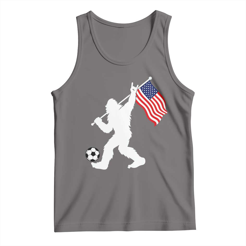USA Soccer Bigfoot American Flag Fan Tank Top TS14 Deep Heather Print Your Wear
