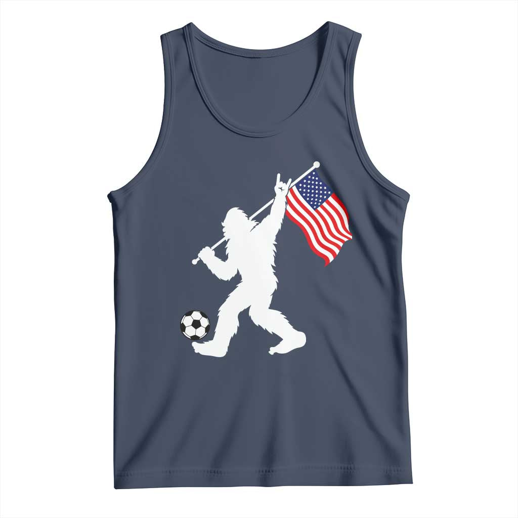 USA Soccer Bigfoot American Flag Fan Tank Top TS14 Navy Print Your Wear