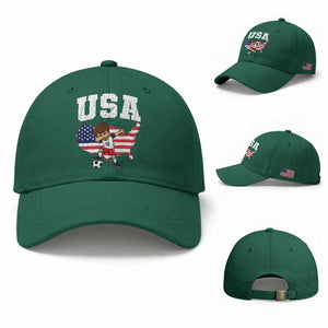 USA Soccer Dabbing Boy American Flag Fan Baseball Cap TS14 Baseball Cap Universal Fit Irish Green Print Your Wear
