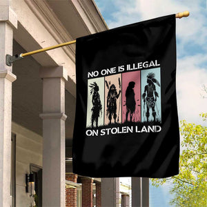 No One is Illegal on Stolen Land Garden Flag Native American Indigenous TS14 Print Your Wear