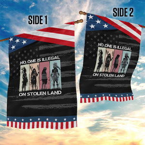 No One is Illegal on Stolen Land Garden Flag Native American Indigenous TS14 Print Your Wear