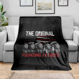 Native American Tribe Throw Blanket The Original Founding Fathers TS14 Print Your Wear