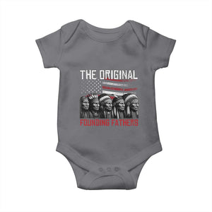 Native American Tribe Baby Onesie The Original Founding Fathers TS14 Charcoal Print Your Wear