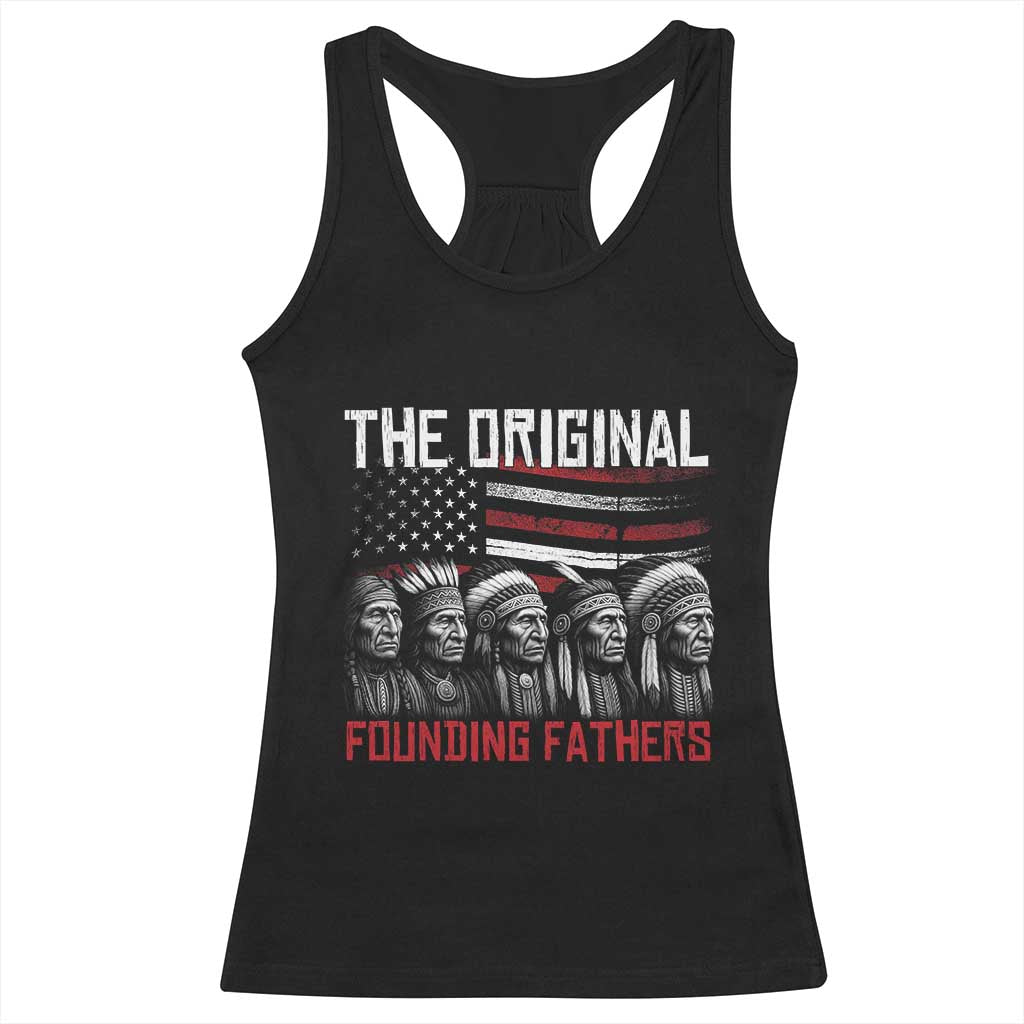 Native American Tribe Racerback Tank Top The Original Founding Fathers TS14 Black Print Your Wear