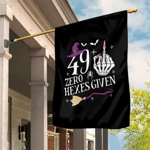 50th Birthday Halloween Garden Flag 49 Plus Middle Finger Zero Hexes Given Gift For Women TS14 Print Your Wear