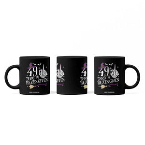 50th Birthday Halloween Coffee Mug 49 Plus Middle Finger Zero Hexes Given Gift For Women TS14 Print Your Wear