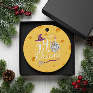 50th Birthday Halloween Ceramic Ornament 49 Plus Middle Finger Zero Hexes Given Gift For Women TS14 1pc Yellow Cheese Print Your Wear