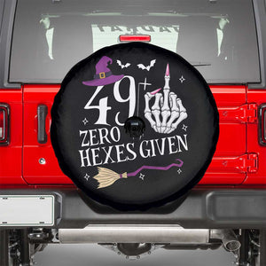50th Birthday Halloween Spare Tire Cover 49 Plus Middle Finger Zero Hexes Given Gift For Women TS14 Black Print Your Wear