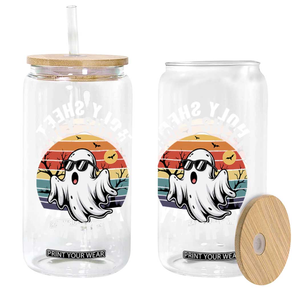 50th Birthday Halloween Ghost Glass Can Holy Sheet I'm Fifty TS14 Print Your Wear