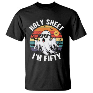 50th Birthday Halloween Ghost T Shirt Holy Sheet I'm Fifty TS14 Black Print Your Wear