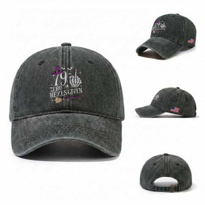 80th Birthday Halloween Washed Cotton Baseball Cap 79 Plus Middle Finger Zero Hexes Given Gift For Women TS14 Washed Cap Universal Fit Dark Green Print Your Wear