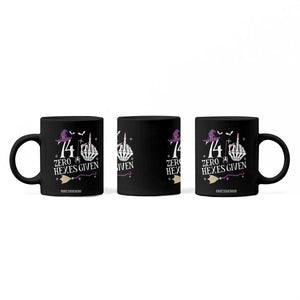 75th Birthday Halloween Coffee Mug 74 Plus Middle Finger Zero Hexes Given Gift For Women TS14 Print Your Wear