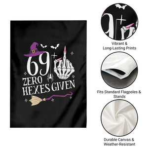 70th Birthday Halloween Garden Flag 69 Plus Middle Finger Zero Hexes Given Gift For Women TS14 Print Your Wear
