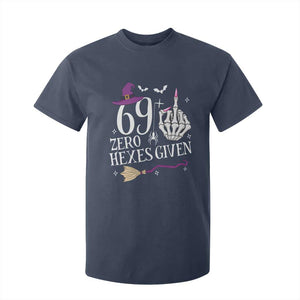 70th Birthday Halloween T Shirt For Kid 69 Plus Middle Finger Zero Hexes Given Gift For Women TS14 Navy Print Your Wear