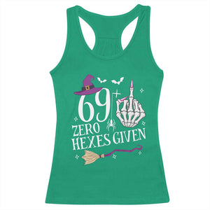 70th Birthday Halloween Racerback Tank Top 69 Plus Middle Finger Zero Hexes Given Gift For Women TS14 Irish Green Print Your Wear