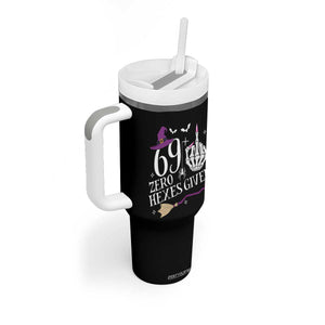 70th Birthday Halloween Tumbler With Handle 69 Plus Middle Finger Zero Hexes Given Gift For Women TS14 Print Your Wear