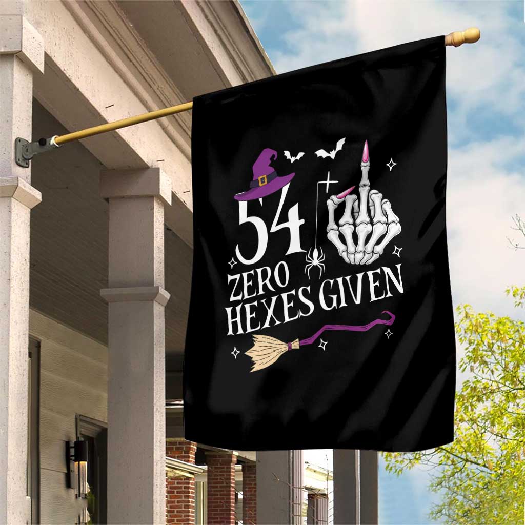55th Birthday Halloween Garden Flag 54 Plus Middle Finger Zero Hexes Given Gift For Women TS14 Print Your Wear