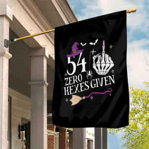 55th Birthday Halloween Garden Flag 54 Plus Middle Finger Zero Hexes Given Gift For Women TS14 Print Your Wear