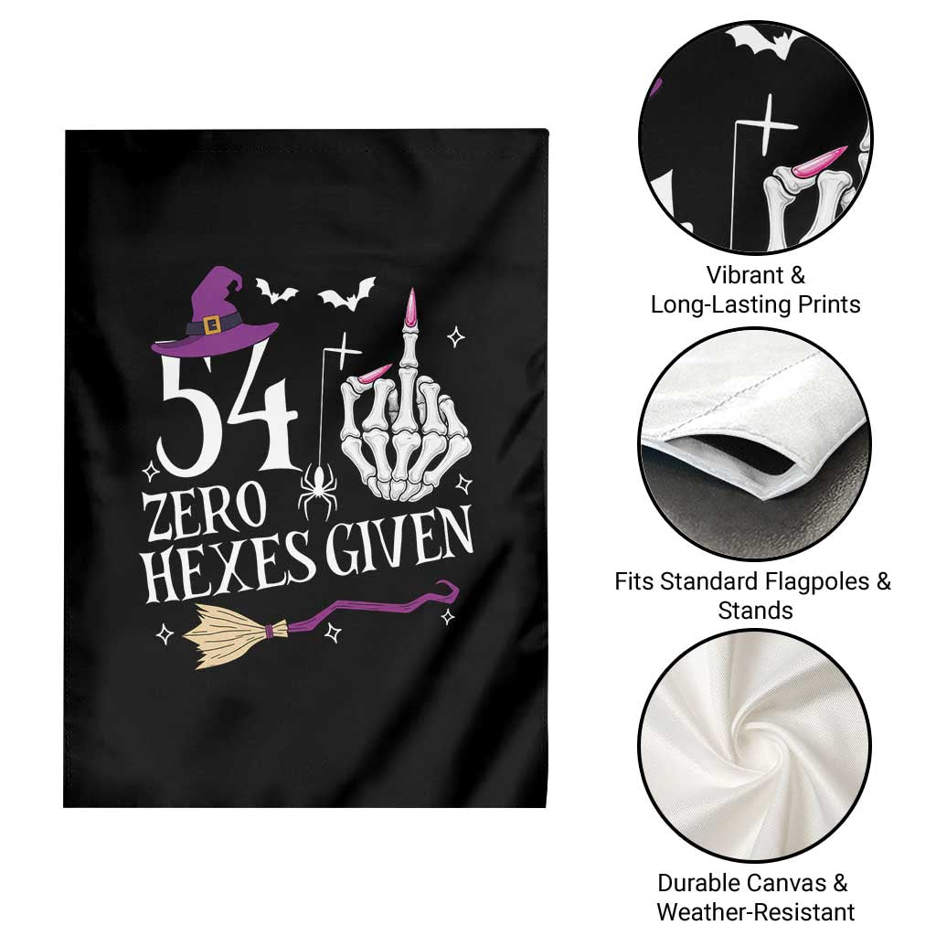 55th Birthday Halloween Garden Flag 54 Plus Middle Finger Zero Hexes Given Gift For Women TS14 Print Your Wear