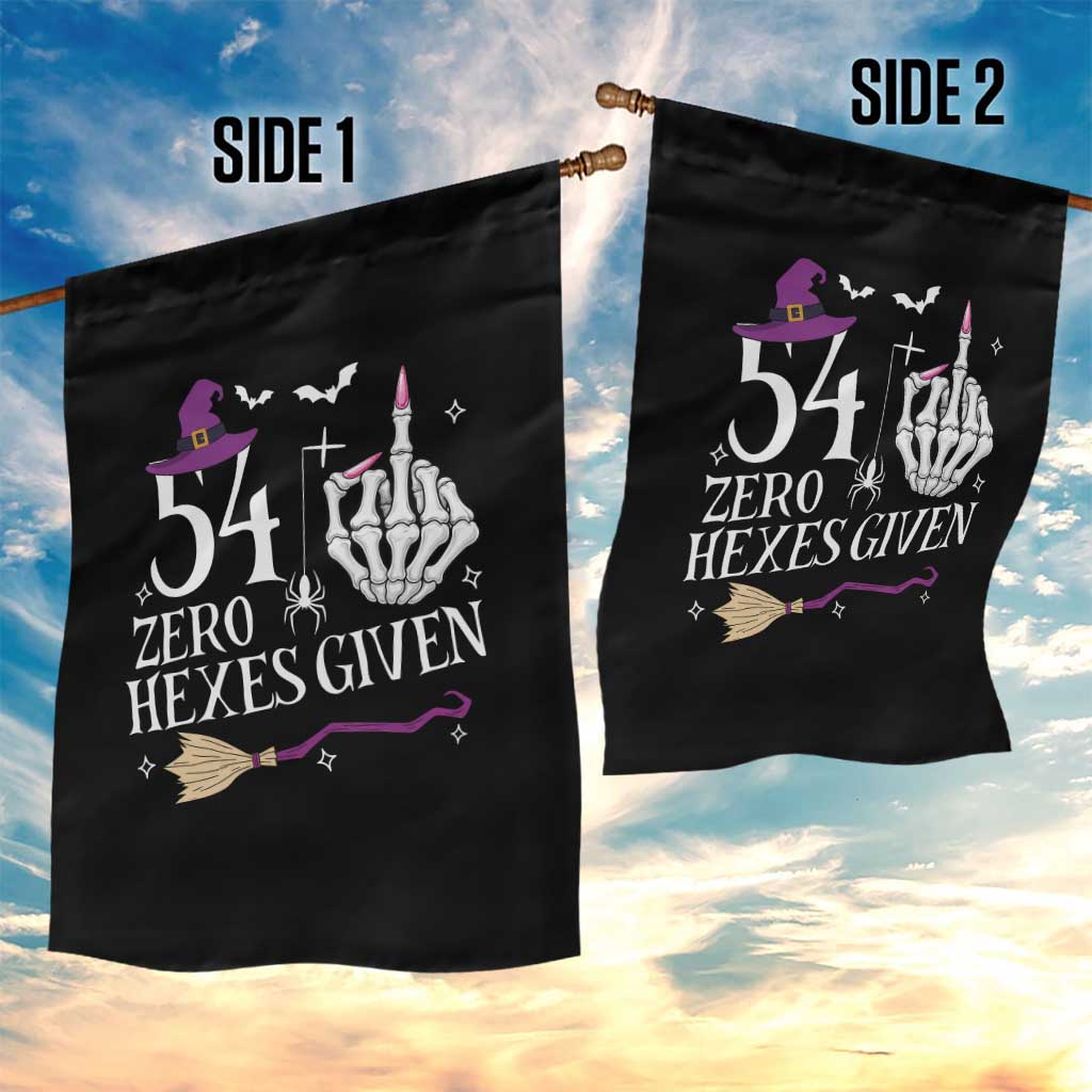 55th Birthday Halloween Garden Flag 54 Plus Middle Finger Zero Hexes Given Gift For Women TS14 Print Your Wear