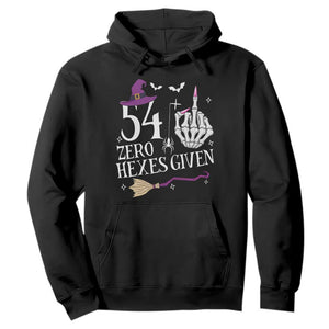 55th Birthday Halloween Hoodie 54 Plus Middle Finger Zero Hexes Given Gift For Women TS14 Black Print Your Wear