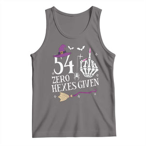 55th Birthday Halloween Tank Top 54 Plus Middle Finger Zero Hexes Given Gift For Women TS14 Deep Heather Print Your Wear