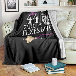 45th Birthday Halloween Throw Blanket 44 Plus Middle Finger Zero Hexes Given Gift For Women TS14 Print Your Wear