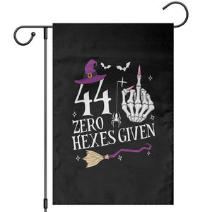 45th Birthday Halloween Garden Flag 44 Plus Middle Finger Zero Hexes Given Gift For Women TS14 Black Print Your Wear