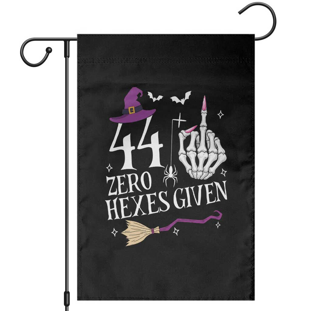 45th Birthday Halloween Garden Flag 44 Plus Middle Finger Zero Hexes Given Gift For Women TS14 Black Print Your Wear