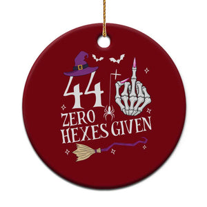 45th Birthday Halloween Ceramic Ornament 44 Plus Middle Finger Zero Hexes Given Gift For Women TS14 1pc Red Print Your Wear
