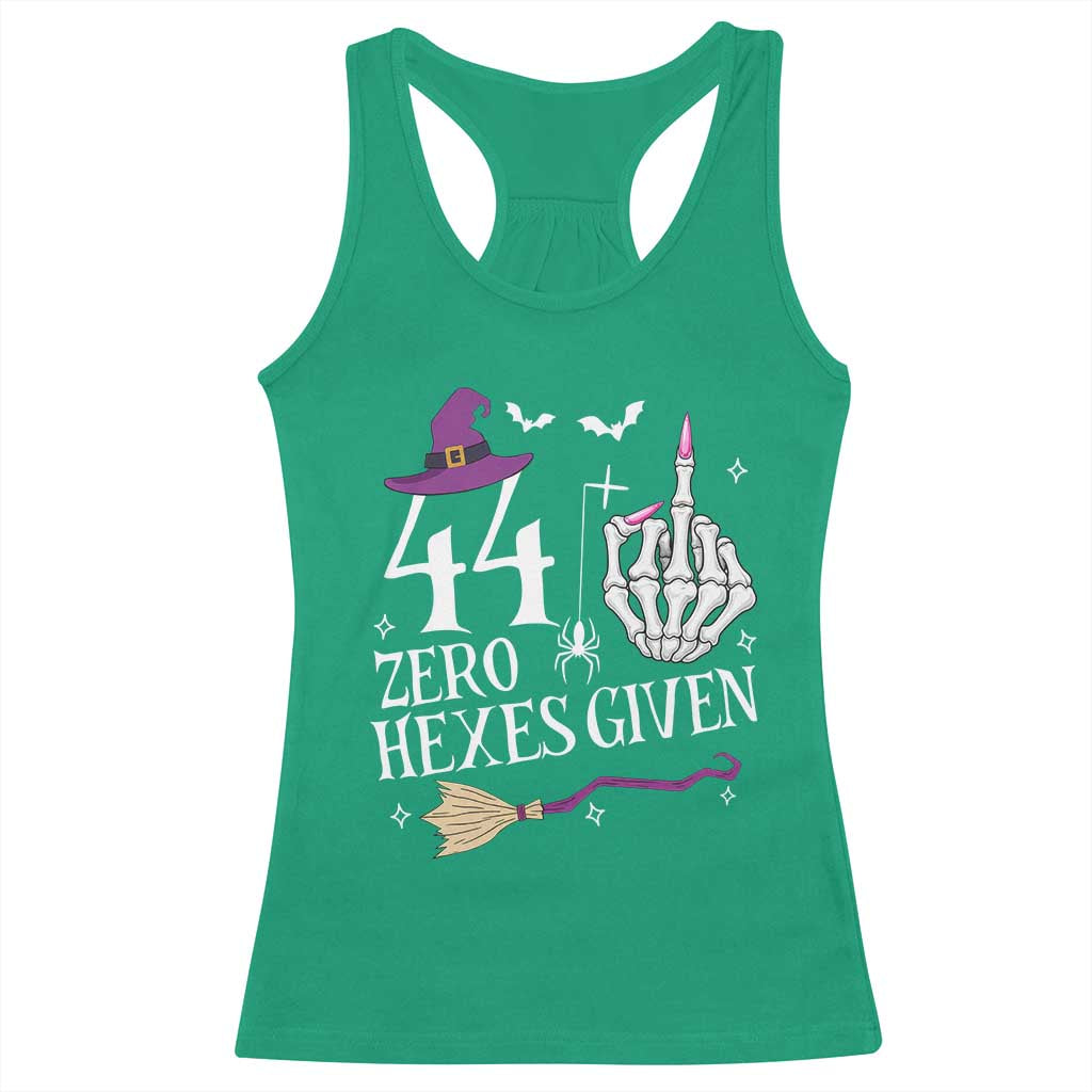 45th Birthday Halloween Racerback Tank Top 44 Plus Middle Finger Zero Hexes Given Gift For Women TS14 Irish Green Print Your Wear